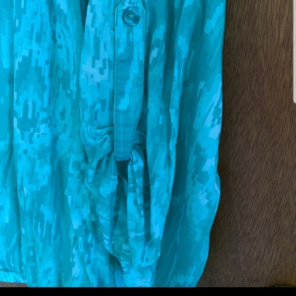 Lane Bryant 18/20 turquoise tunic top - Picture 2 of 6